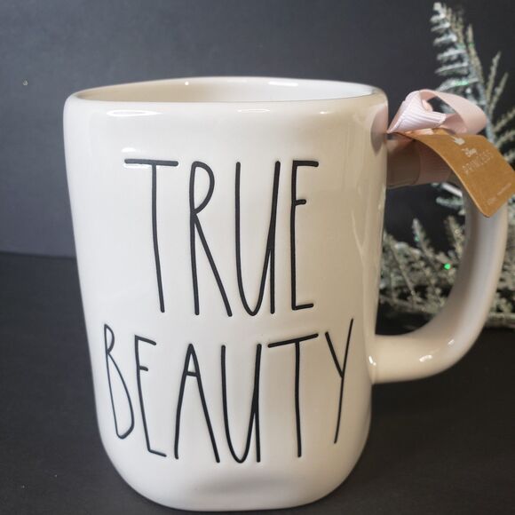 NEW Rae Dunn Disney Collectible Beauty and the Beast Double Sided Mug - Picture 2 of 7